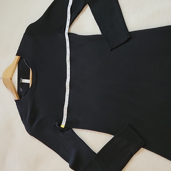 KENSIE BLACK SWEATER DRESS XS - Picture 6 of 12